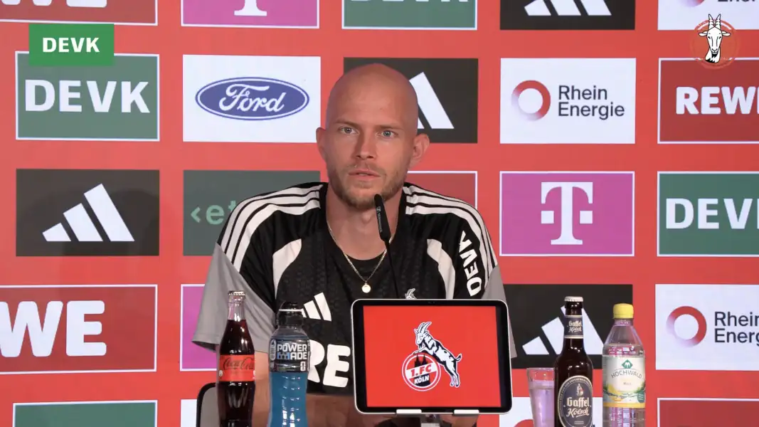René Wagner auf der Pressekonferenz. (Foto: GEISSBLOG)