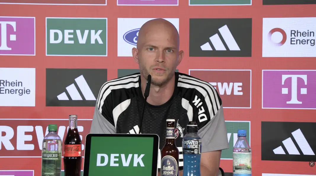 René Wagner auf der Pressekonferenz. (Foto: GEISSBLOG)