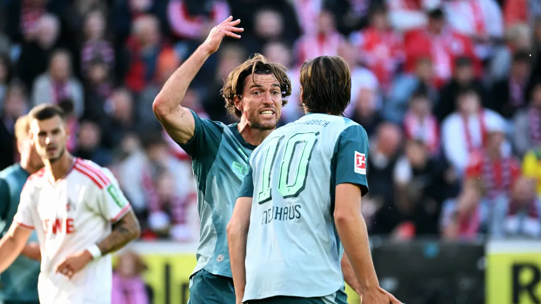Schlechte Stimmung beim Erzrivalen: Gladbach verlor das Derby beim 1. FC Köln – und alle anderen Spiele auch. (Foto: IMAGO / Uwe Kraft)