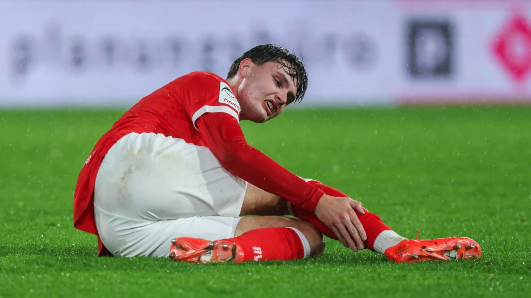 Jaka Cuber Potocnik musste am Freitagabend bei Essens Heimsieg gegen Regensburg verletzt ausgewechselt werden. (Foto: IMAGO / Revierfoto)