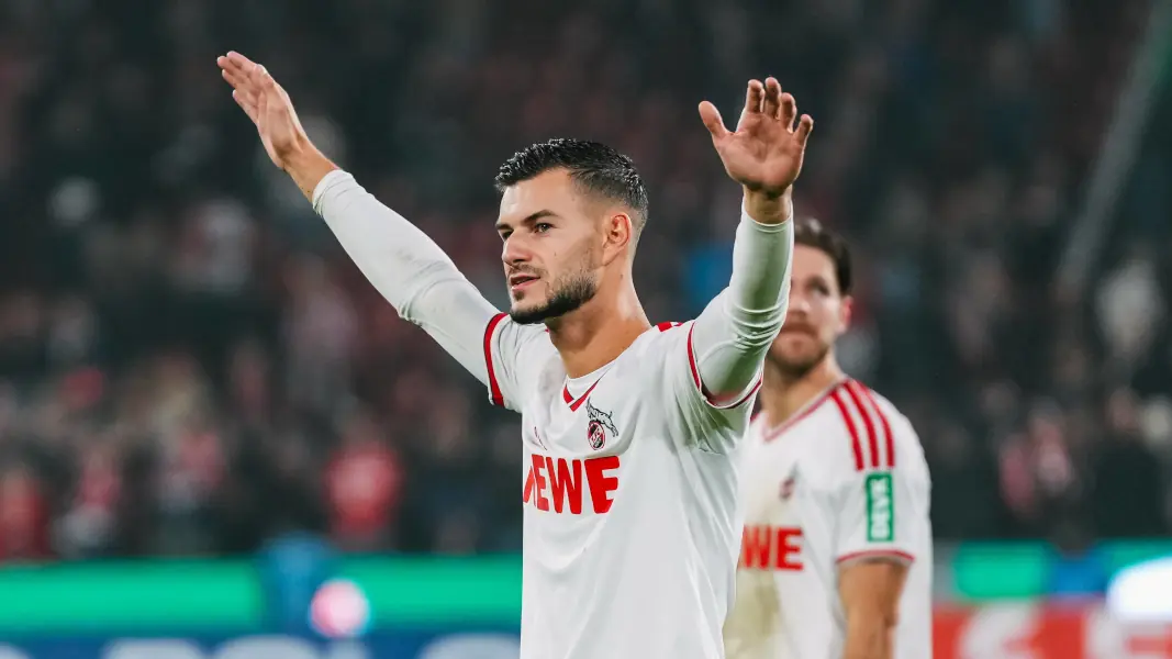 Tom Krauß nach dem Sieg gegen Union Berlin. (Foto: IMAGO / Jan Huebner)