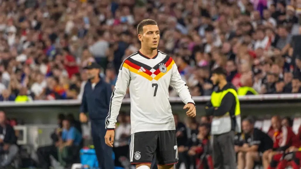 Said El Mala im Spiel gegen Serbien – sein DFB-Debüt! (Foto: IMAGO / Sportfoto Rudel)