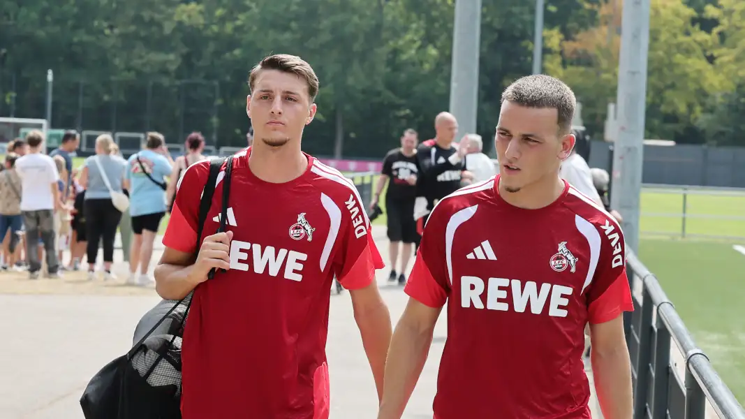 Der Traum vieler FC-Fans: Malek und Said El Mala gemeinsam auf dem Rasen. (Foto: Bucco)
