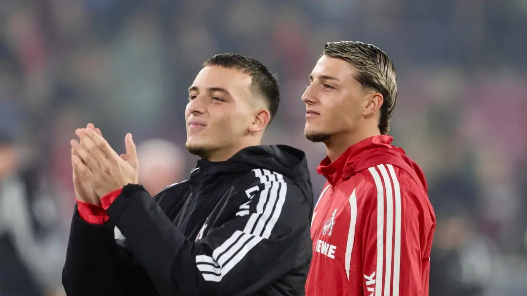 Said und Malek El Mala nach dem 5:0 gegen Union Berlin. (Foto: Bucco)