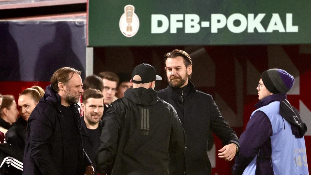 Kaderplaner Tim Steidten, Trainer René Wagner und Geschäftsführer Thomas Kessler (v.l.) würden sich über zusätzliches Budget gewiss nicht beschweren. (Foto: Bucco)