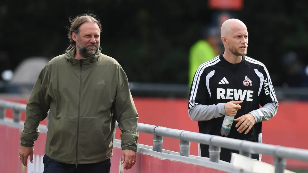In Abwesenheit von Thomas Kessler hielt zuletzt Kaderplaner Tim Steidten mit Trainer René Wagner am Geißbockheim die Stellung. (Foto: IMAGO / Jan Huebner)