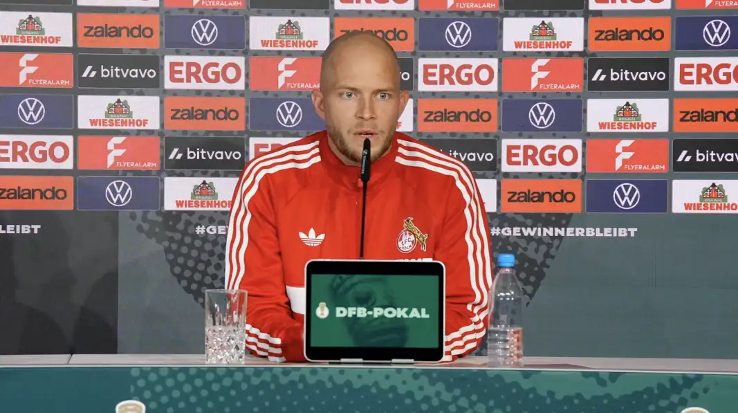 René Wagner auf der Pressekonferenz. (Foto: GEISSBLOG)