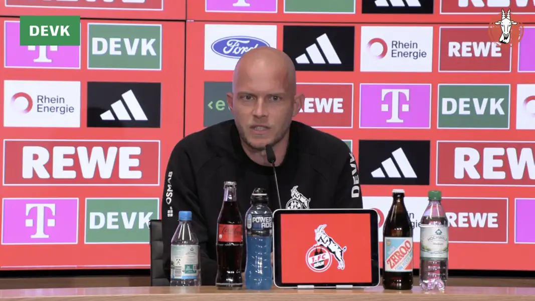 René Wagner auf der Pressekonferenz. (Foto: GEISSBLOG)
