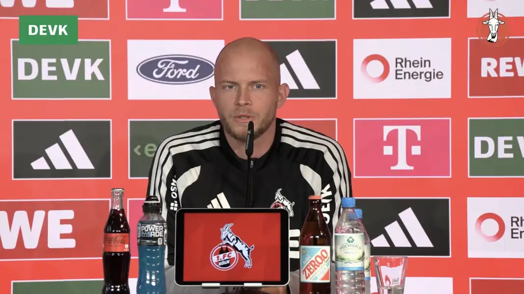 René Wagner auf der Pressekonferenz. (Foto: GEISSBLOG)