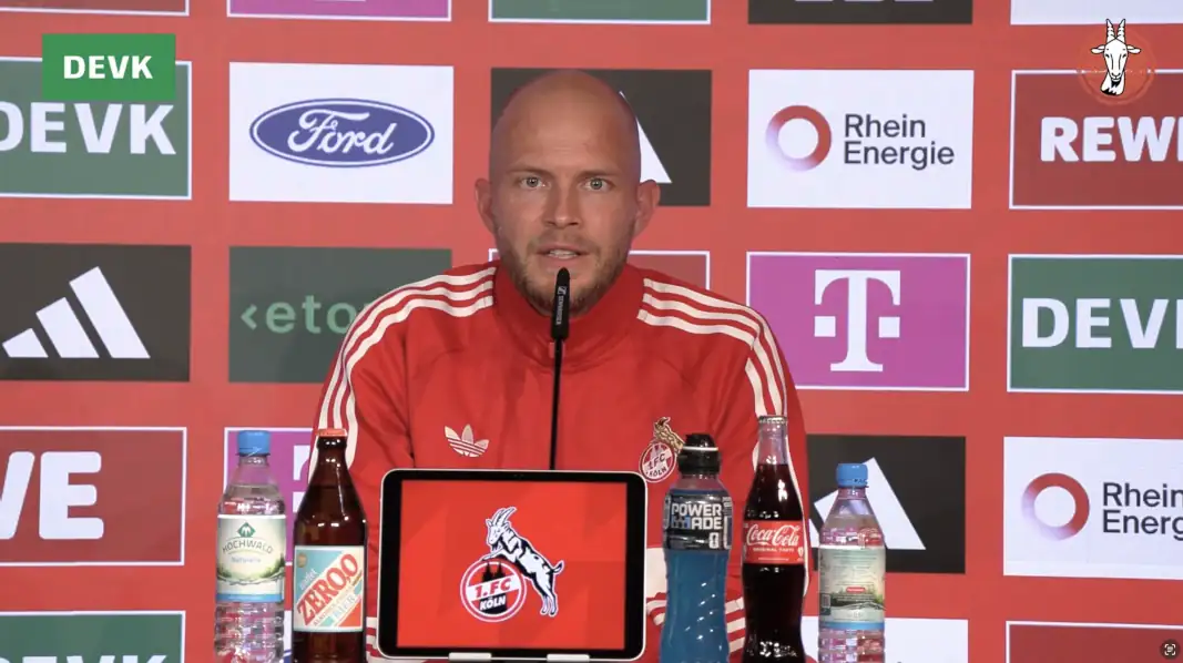 René Wagner auf der Pressekonferenz. (Foto: GEISSBLOG)