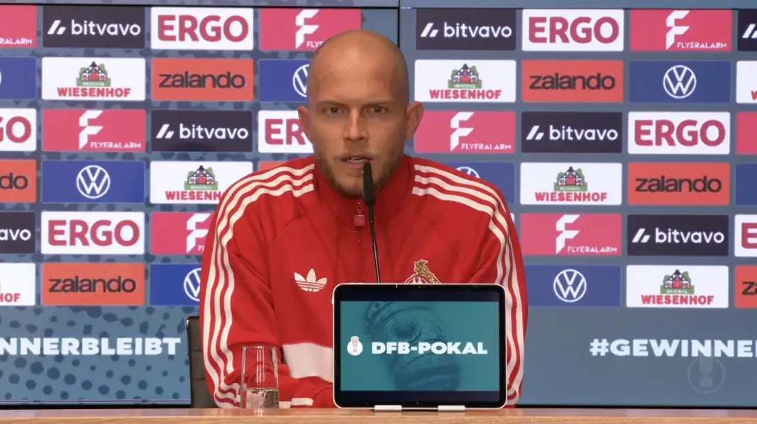René Wagner auf der Pressekonferenz. (Foto: GEISSBLOG)